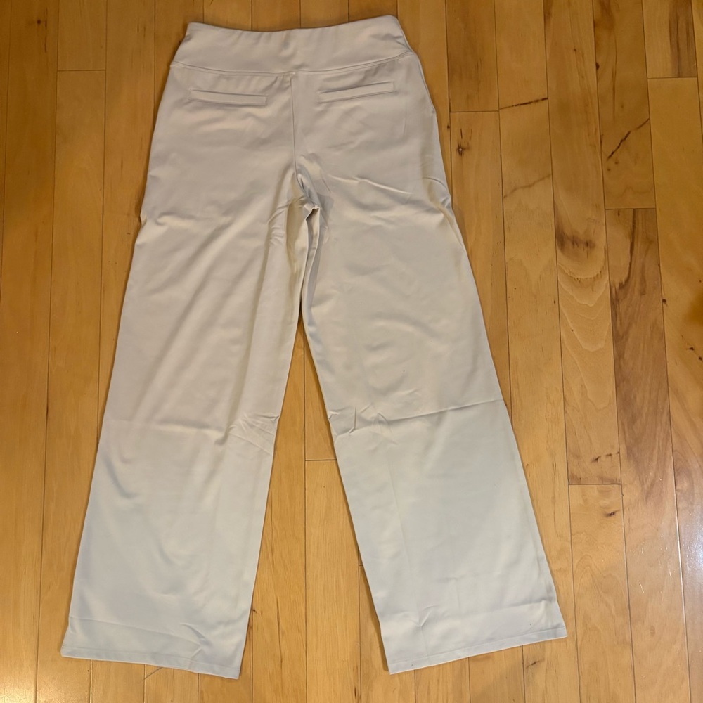 NWT G4Free Sz L EverGoing Loose High-Waist Business Casual Pants Light Khaki Tan - Picture 10 of 14